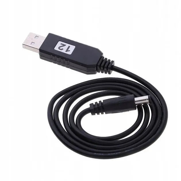 Кабель перетворювач напруги з USB 5V на DC 12V (5.5/2.1mm) 0.8м для модемів Wi-Fi роутерів хабів світильників від Power Bank UKC 12в - фото 5