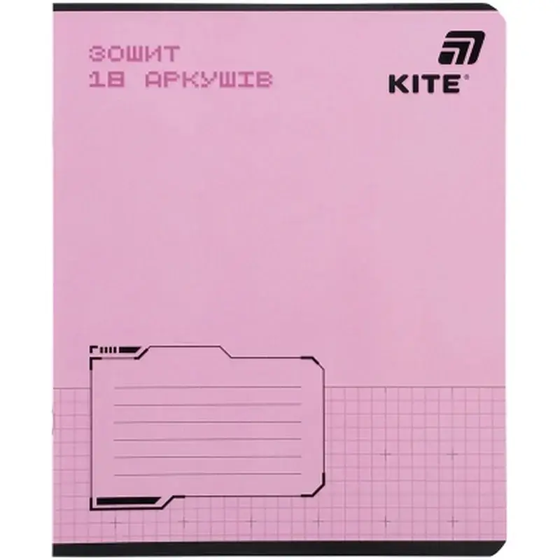 Зошит Kite One color, 18 аркушів, клітинка (K26-236-1) - фото 7