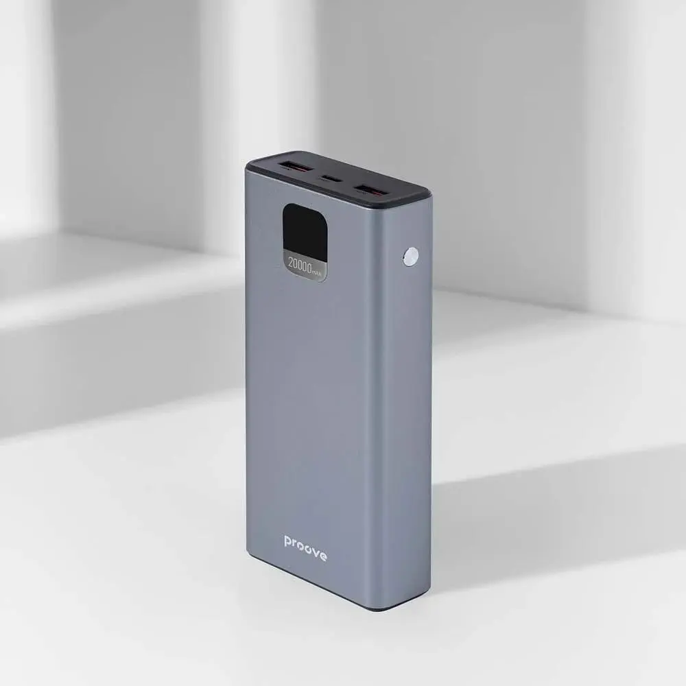 Зовнішній акумулятор Proove Guardian 20000mAh 22.5W Metal Gray (PBG222210004) [101136] - фото 2