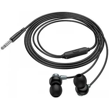 Навушники Hoco Delighted metal universal earphones with microphone M98 чорні - фото 9