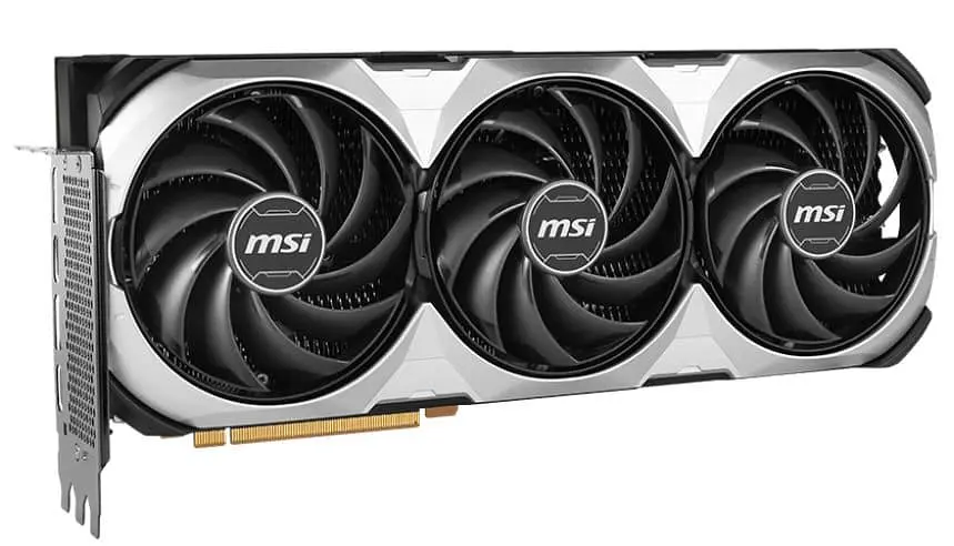 Відеокарта MSI RTX 4090 24GB VENTUS 3X E OC (RTX 4090 VENTUS 3X E 24G OC) (RTX 4090 24GB VENTUS 3X E OC) (GDDR6X, 384 bit, PCI-E v4.0 x16) FR - фото 2