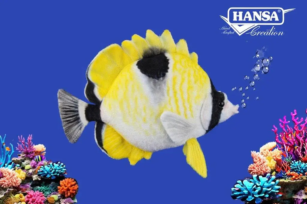 М'яка іграшка Hansa Риба-метелик сльозоспинна Hansa, 26 см - фото 2