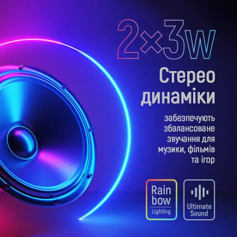 Акустична система ColorWay CW-SPU01BK Black (CW-SPU01BK) - фото 6