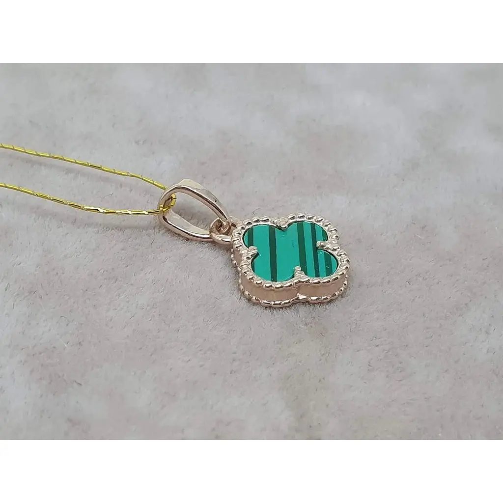 Золота підвіска Платон Конюшина з малахітом. 1П125/71Б - фото 2