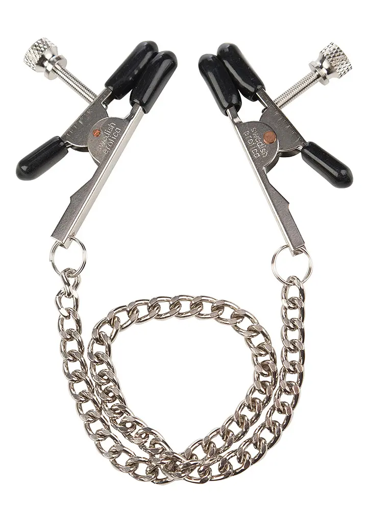 Затискачі для сосків California Exotic Novelties Bull Nose Nipple Clamps 267 см сріблястий - фото 5