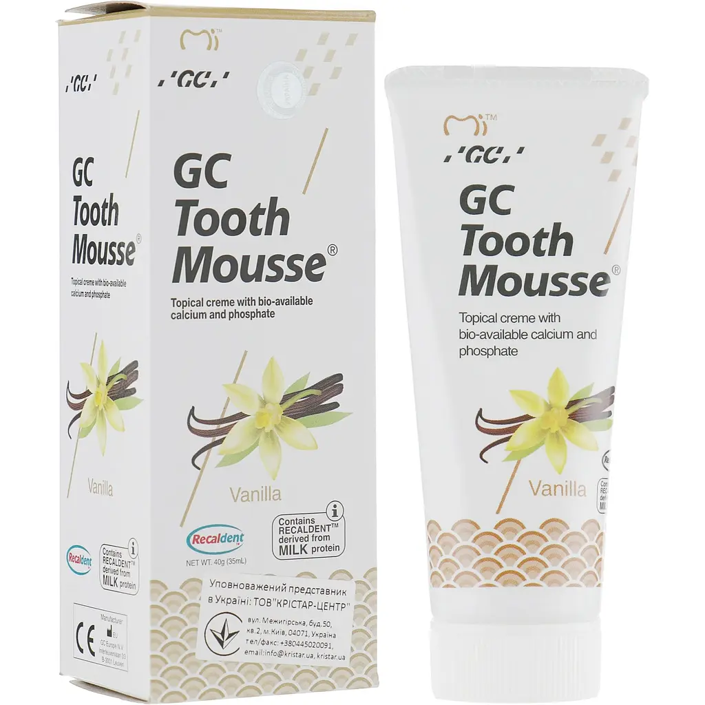 Крем для зубів GC Tooth Mousse Ваніль 35 мл - фото 2