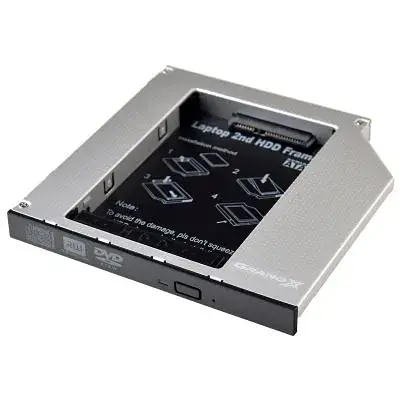 Фрейм-перехідник Grand-X HDD 2.5'' to notebook 12.7 mm ODD SATA/mSATA (HDC-25) - фото 2