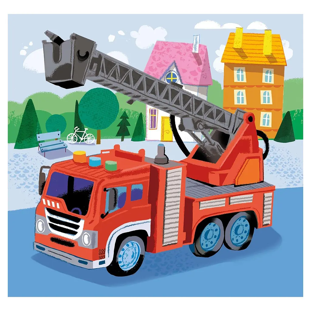  Пазл 3 в 1 Clementoni Rescue Vehicles: 3 картинки по 48 элементов (25318.00) - фото 4