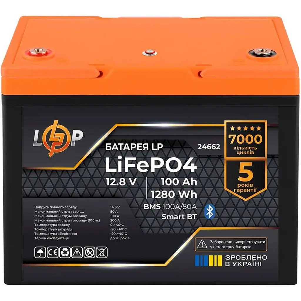 Джерело безперебійного живлення [ДБЖ] LogicPower LPE-B-PSW-1000VA + АКБ LiFePO4 1280Wh Smart BT [37450] [126884] - фото 6
