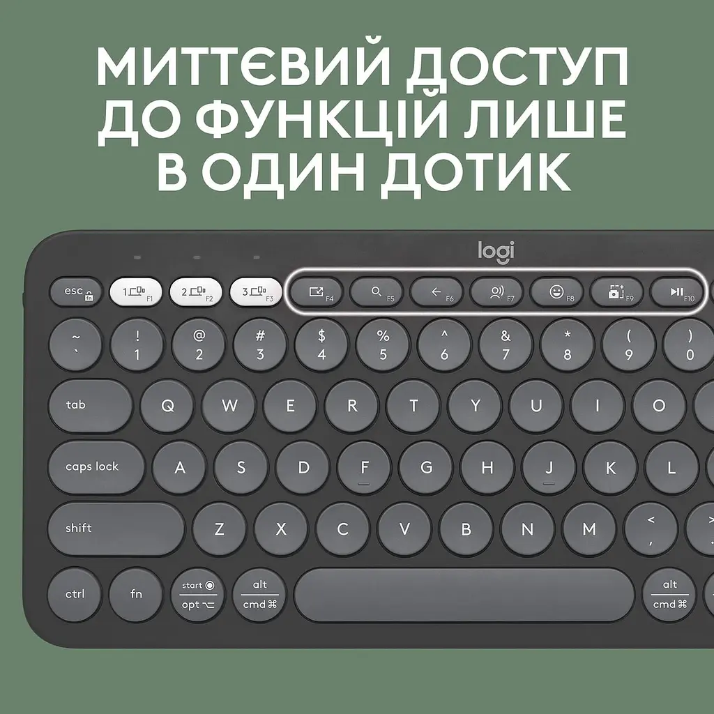 Клавиатура Logitech Pebble Keys 2 K380s Graphite (920-011851) - фото 6