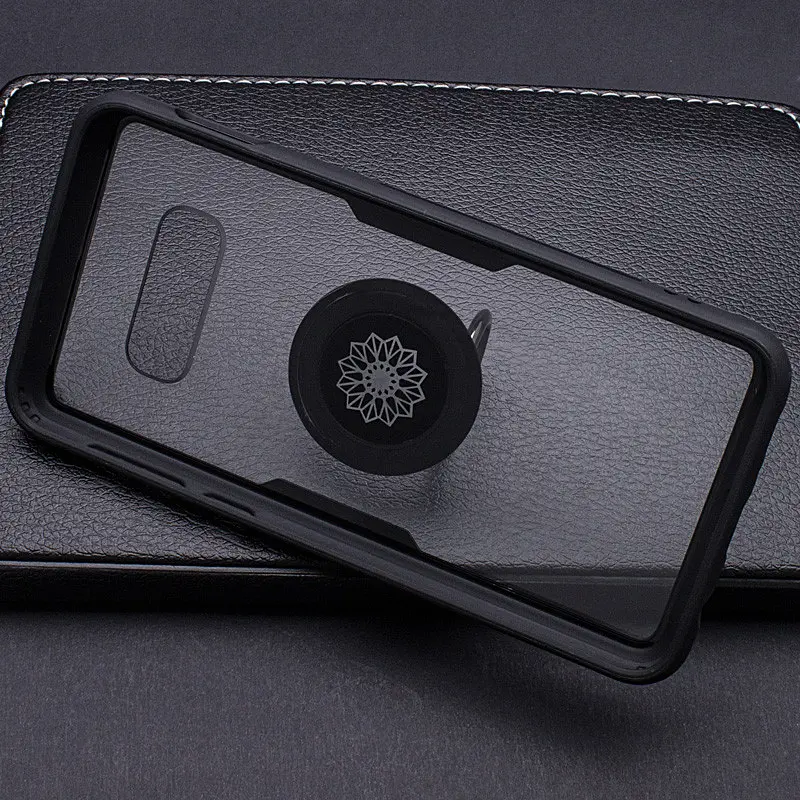 Чехол бампер Primolux Ring Magnetic Stand для смартфона Samsung Galaxy S10e (SMG970) Black - фото 3