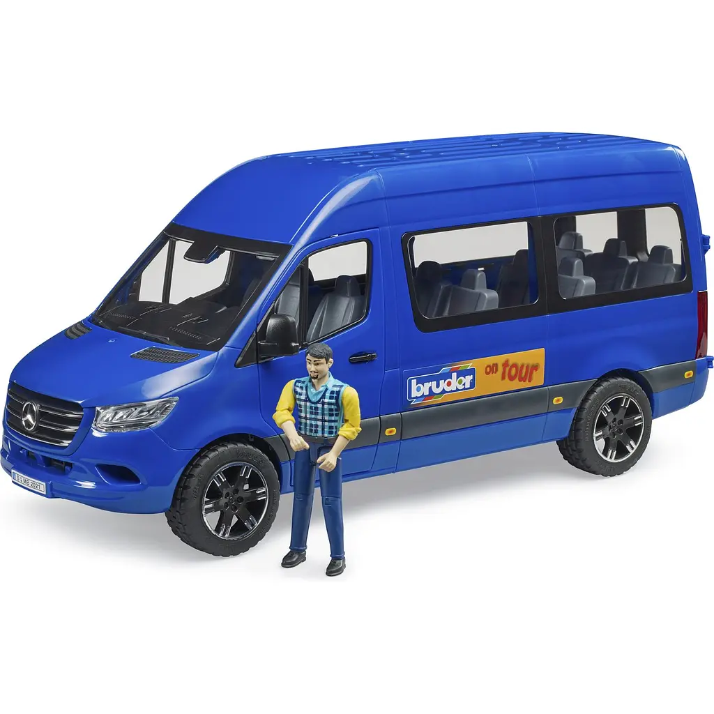 Іграшкова машинка Bruder Туристичний автомобіль MB Sprinter з фігуркою 1:16 (02681) - фото 2