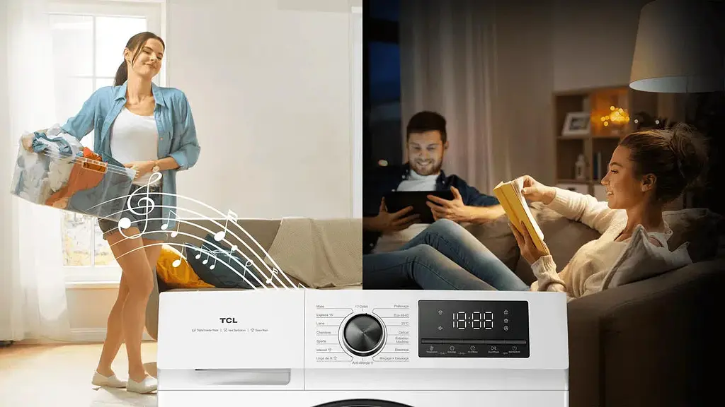 TCL Пральна машина фронтальна, 7кг, 1400, A, 49см, дисплей, пара, інвертор, білий - фото 6