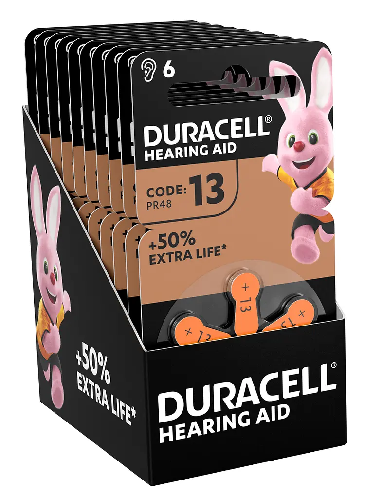 Батарейки для слухових апаратів Duracell розмір 13, 6 шт. (6425673) - фото 10