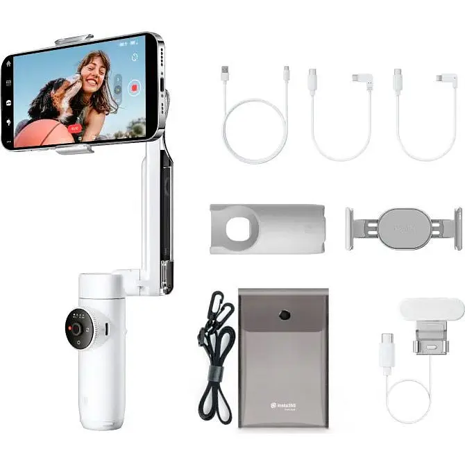 Стабілізатор відеозйомки Insta360 Flow Creator Kit White [87977] - фото 2