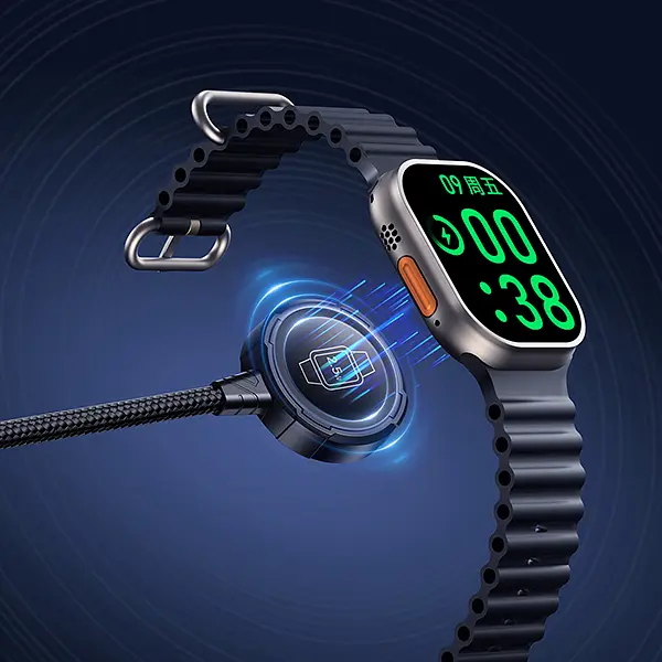 Кабель для зарядки 3в1 REMAX RC-C169 USB-A-Type-C+Lightning+Wireless Charge 1,2м Чорний - фото 4