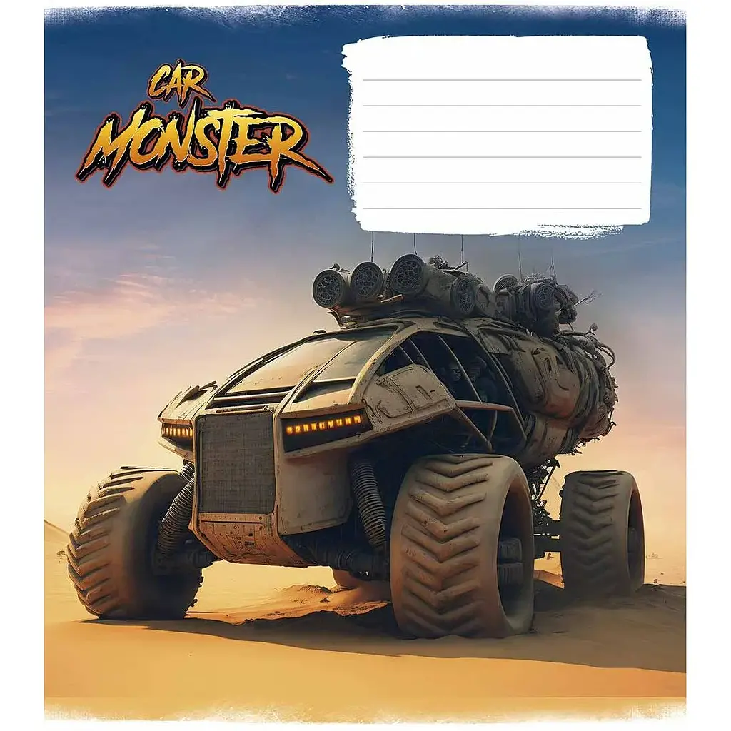 Набор тетрадей Школьник Car monster клетка 12 листов 30 шт. (012-3243K) - фото 5