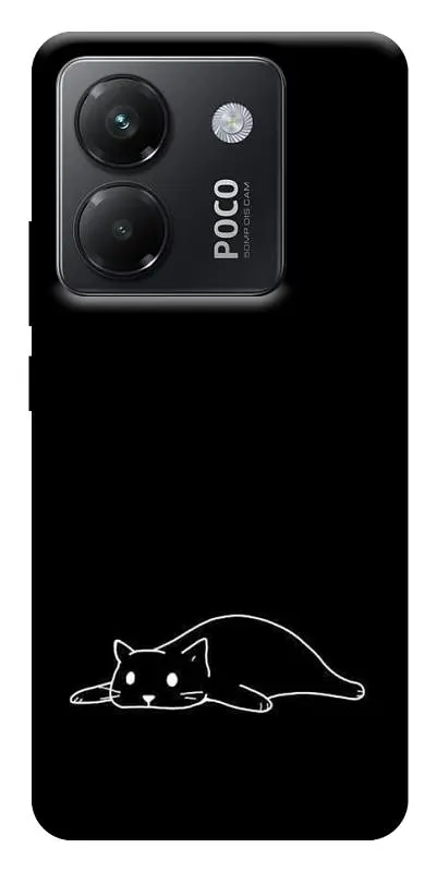 TPU чохол Demsky Lazy cat для Xiaomi Poco M7 Pro 5G