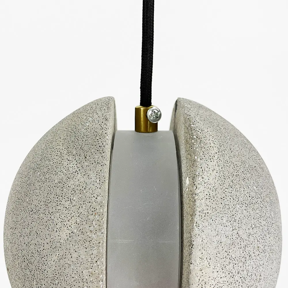 Підвіс MOON CONCRETE у вигляді розділеної сірої бетонної кулі Line.F MJ 169-140 GR - фото 8
