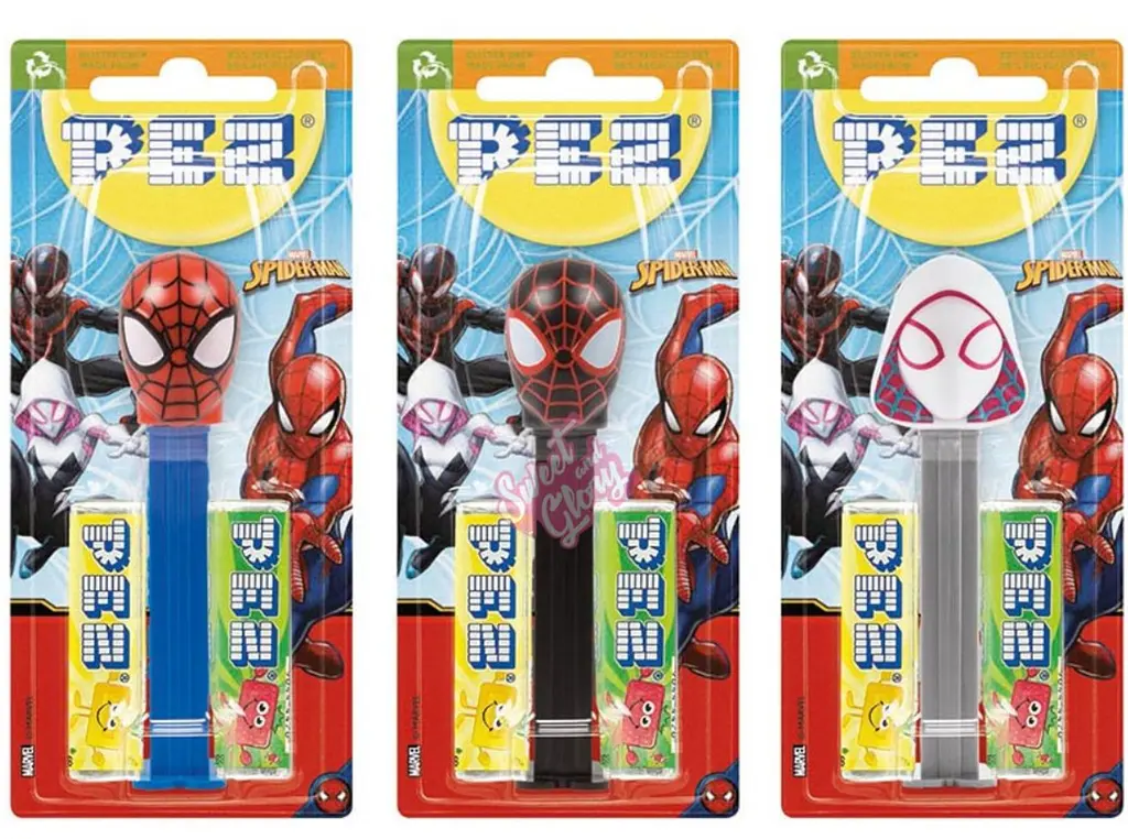 Диспенсер з цукерками Pez Marvel Collection Чоловік-павук чорний 17г - фото 6