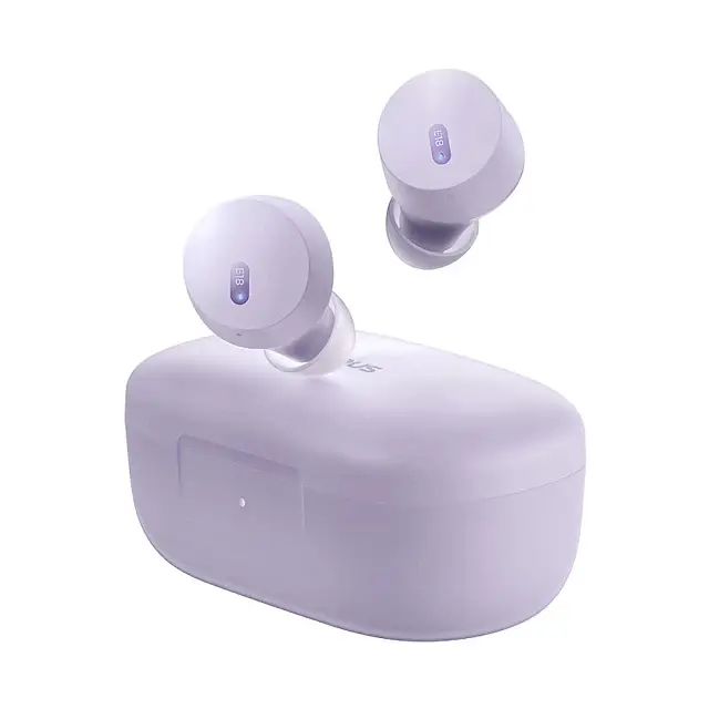 Беспроводные наушники Baseus Bowie E18 True Wireless Earphones, IPX4, ENC, BT5.3, 40 mAh, 300 mAh, 7.5h, Purple A00023800533-00 - фото 3