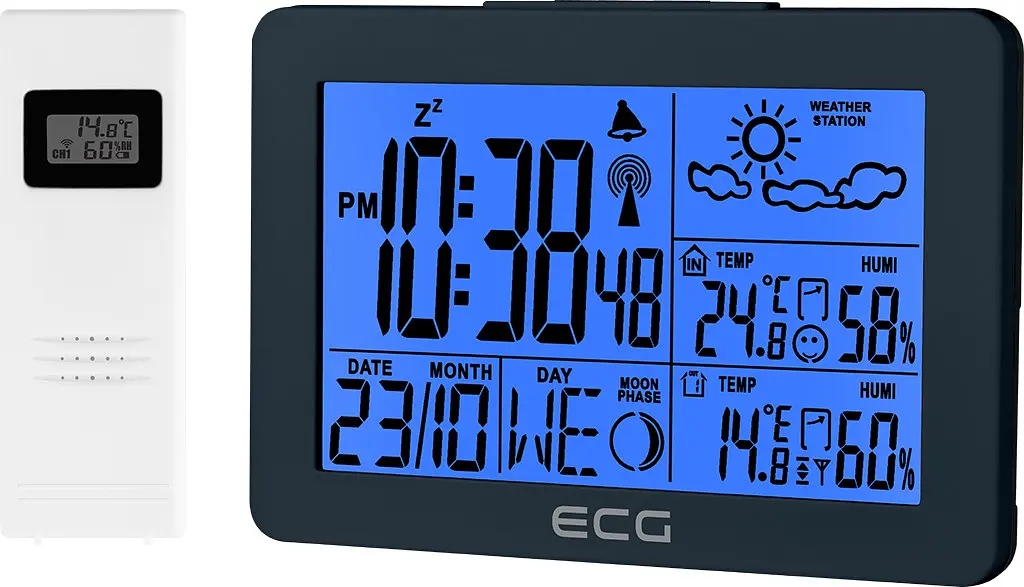 Метеостанція ECG MS 200 Grey - фото 8