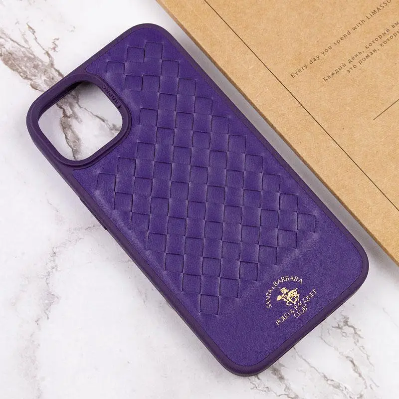 Шкіряний чохол Polo Santa Barbara для Apple iPhone 14 Plus (6.7) Purple - фото 5