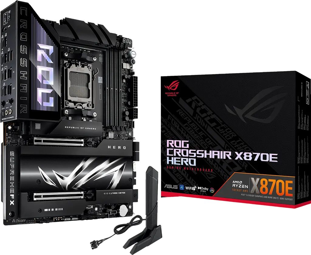 Материнcька плата Asus X870E ROG Crosshair Hero Socket AM5 (ROG CROSSHAIR X870E HERO) - фото 4