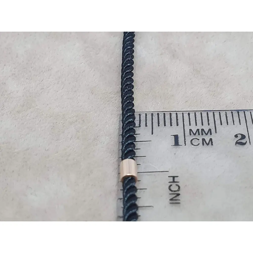 Ювелирный шелковый шнурок Tango с золотыми вставками. 950107 50 - фото 3