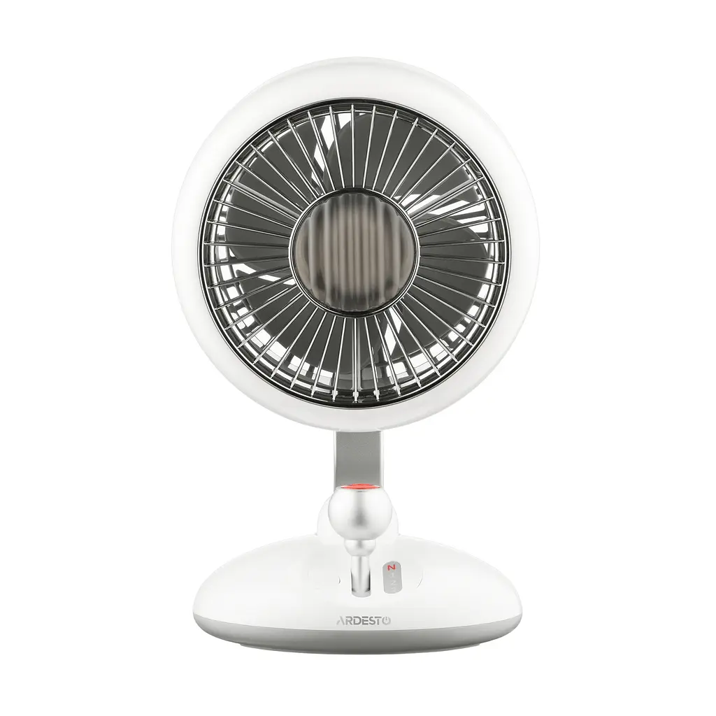 Вентилятор настільний ARDESTO AviaFan FT-F3600BG White, 12 см, акумулятор, підсвітка, USB-A Type-C - фото 2