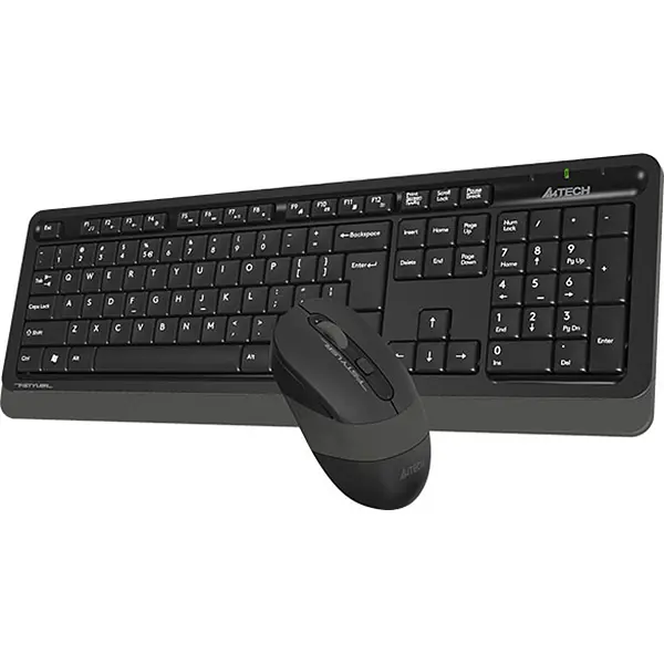 Комплект (клавіатура + миша) A4Tech Fstyler FG1010 Wireless Black/Grey [75005] - фото 3