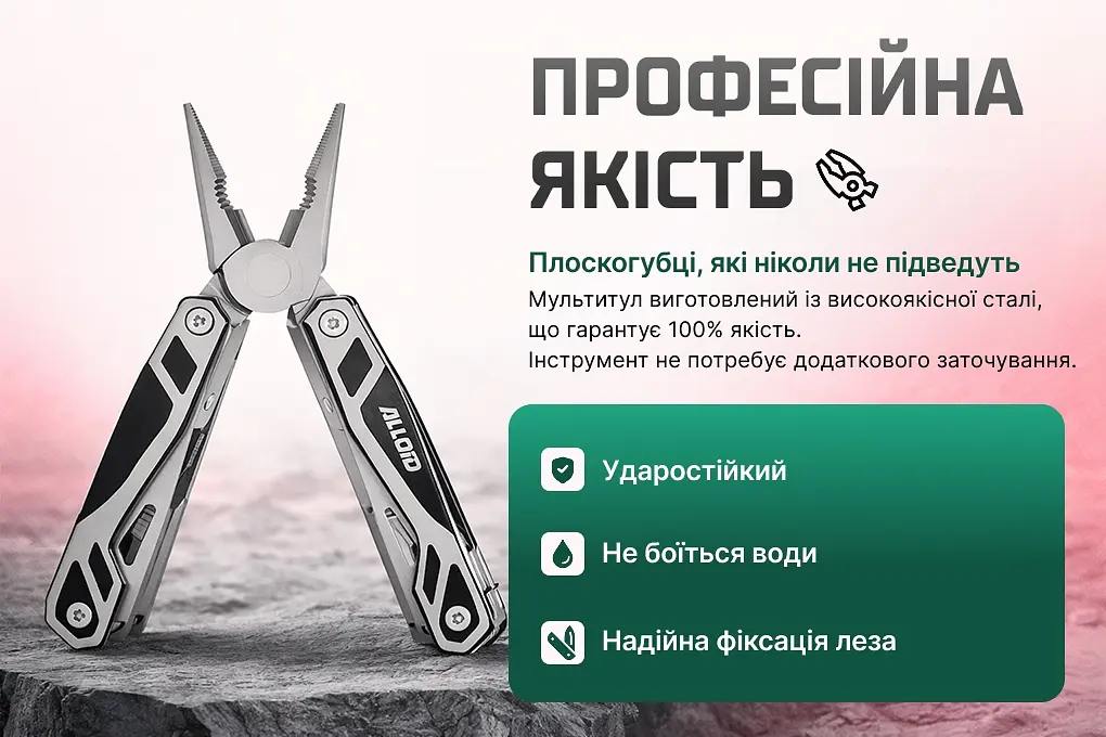 Мультитул Alloid Pro 15 в 1 (MT-16015) - фото 8