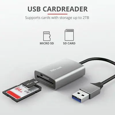 Зчитувач флеш-карт Trust Dalyx Fast USB 3.2 Card reader (24135) - фото 7