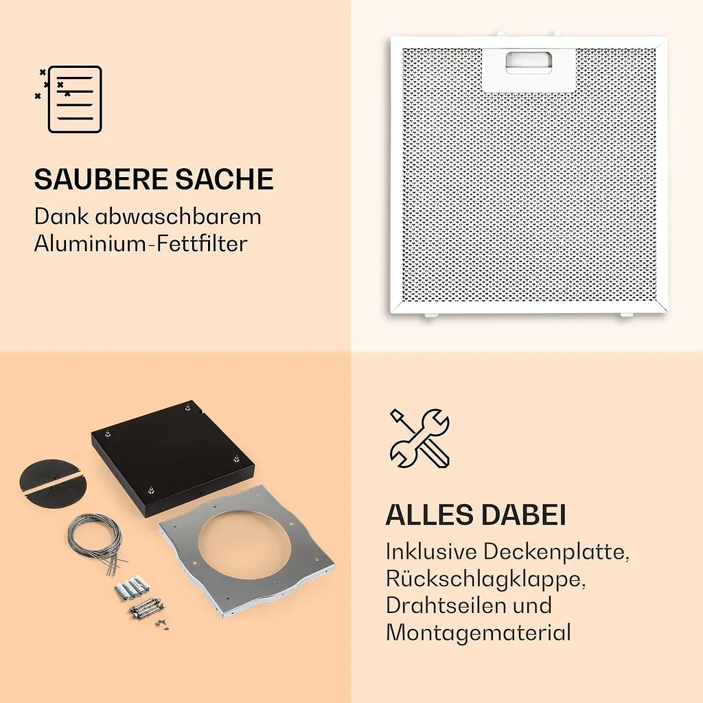 Островная вытяжка Klarstein Chandelier (10035974) - фото 3