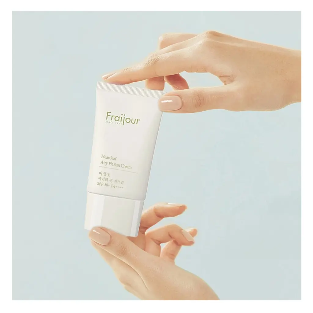 Сонцезахисний крем для обличчя Heartleaf Airy Fit Sun Cream SPF 50+ Fraijour 50 мл - фото 3
