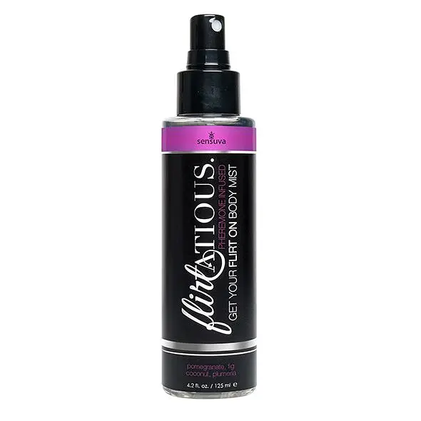 Спрей-мист для тіла з феромонами Sensuva Flirtatious Pomegranate, Fig, Coconut & Plumeria, 125 мл
