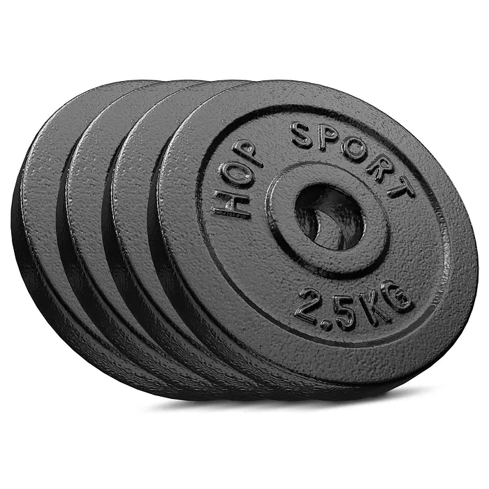 Сет з металевих дисків Hop-Sport Strong 4x2,5кг - фото 3