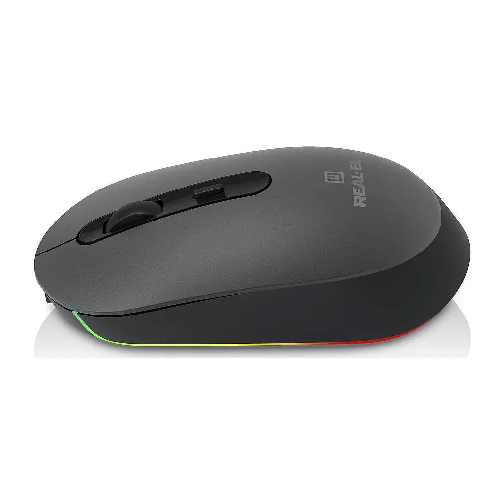 Мишка REAL-EL RM-470W Wireless/Bluetooth Dark Gray (EL123200049) - фото 5