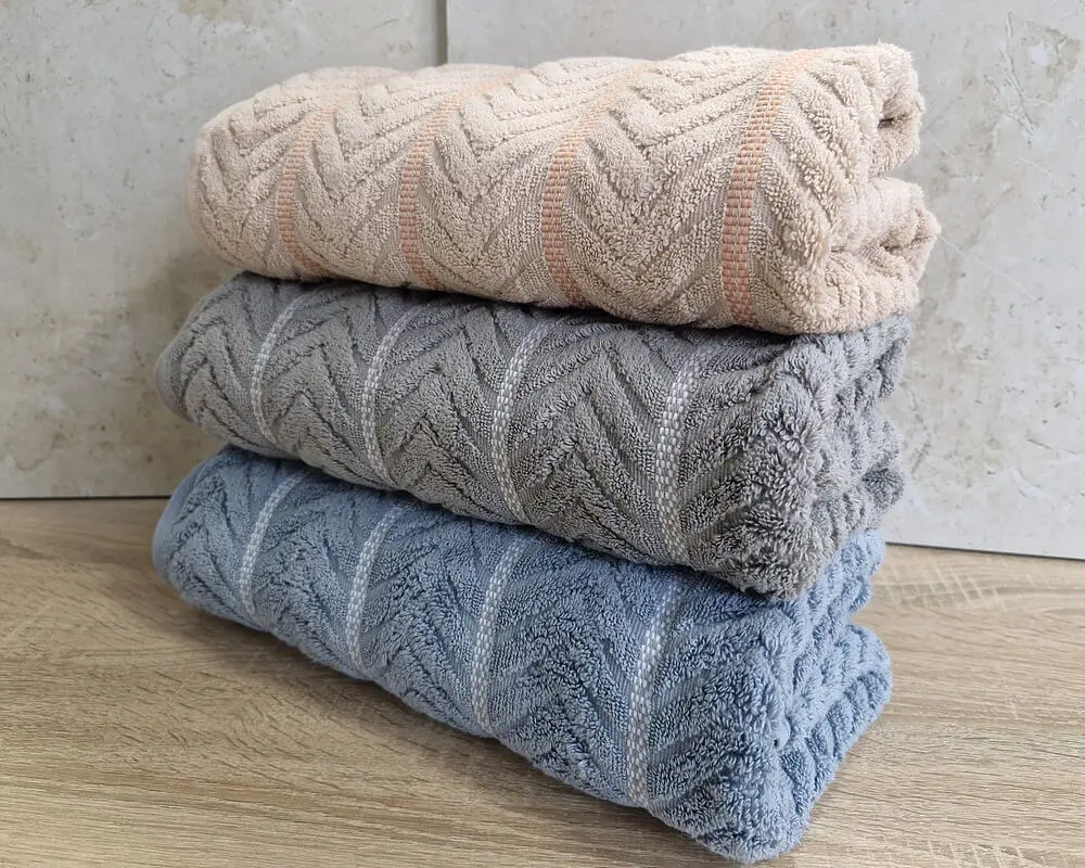 Набір турецьких махрових рушників Cestepe MicroCotton Premium 3 штуки 70x140 Multi 2 щільність 600 г/м2 - фото 5