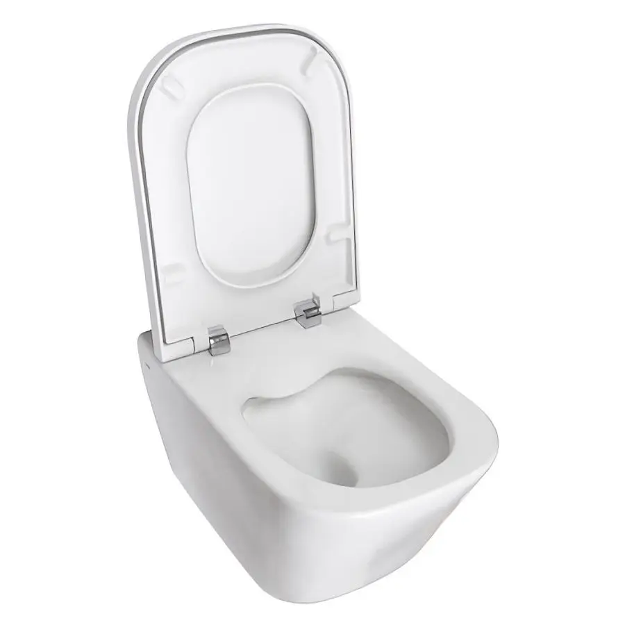 Комплект інсталяція Geberit Duofix 458.126.00.1 + унітаз Roca Gap Clean Rim A34H47C000 з кришкою Soft Close, Білий - фото 3