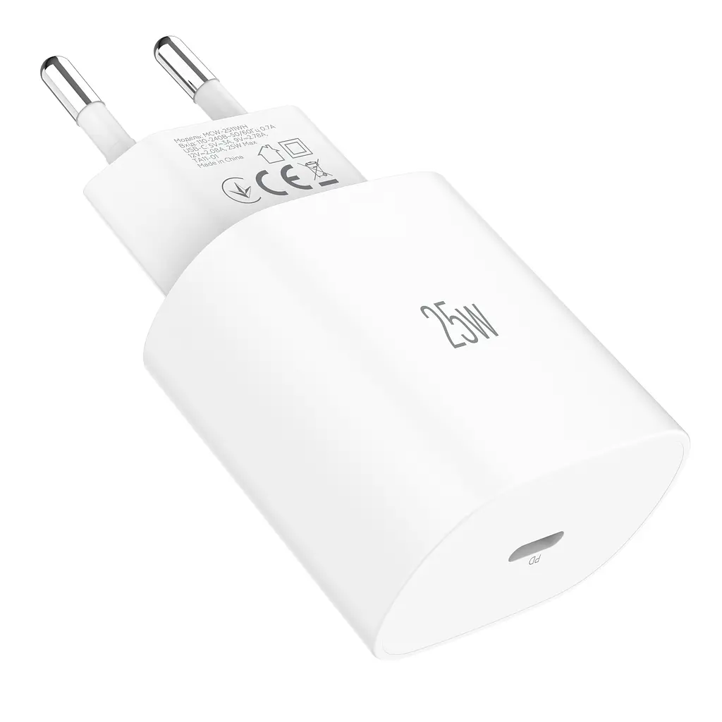 Зарядний пристрій мережевий MAKE 25W GaN3 Mini Type-C PD3.0 White - фото 7