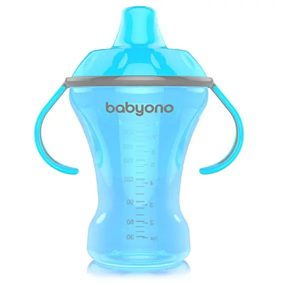 Чашка-непроливайка BabyOno Natural Nursing с твердым носиком, 260 мл, голубой (1457) - фото 2