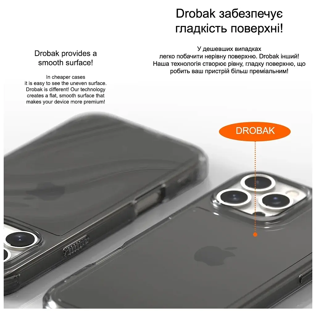 Чохол до мобільного телефона Drobak Acrylic Case with Airbag для Apple iPhone 15 Pro (949406) - фото 3