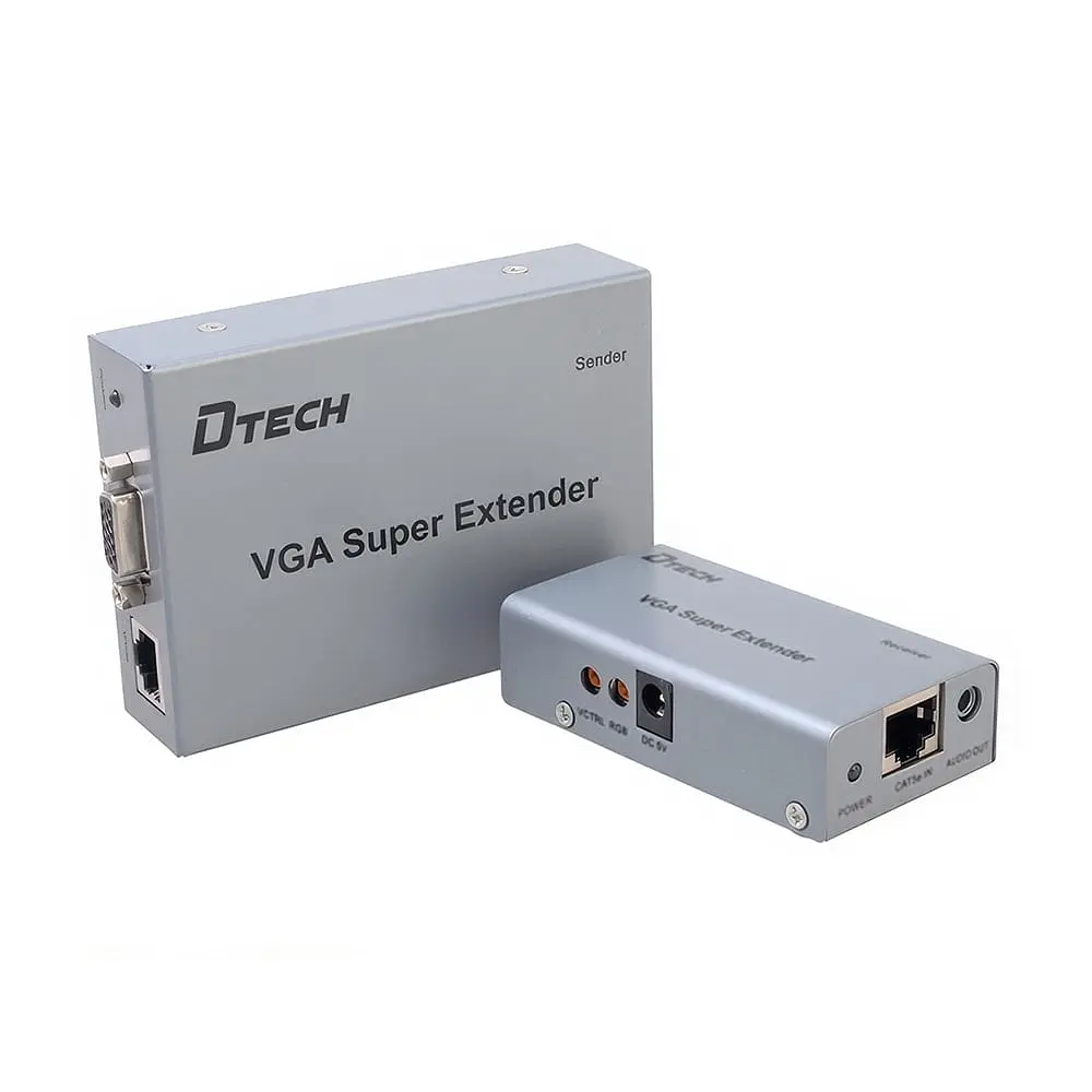 Подовжувач відеосигналу VGA 100m Dtech DT-7020 (74-00063)
