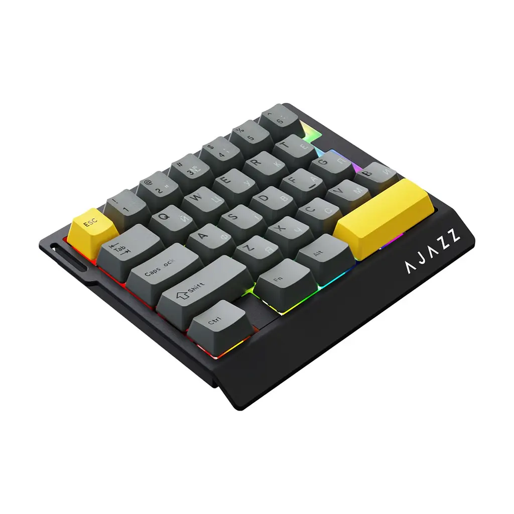 Клавіатура Ajazz AK029 Ice Island Magnetic Switch USB UA Black/Yellow (AK029-I-BY) - фото 4