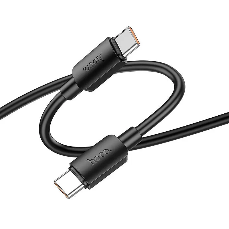 Дата кабель Hoco X96 Hyper Type-C to Type-C 100W (1m) Black - фото 3