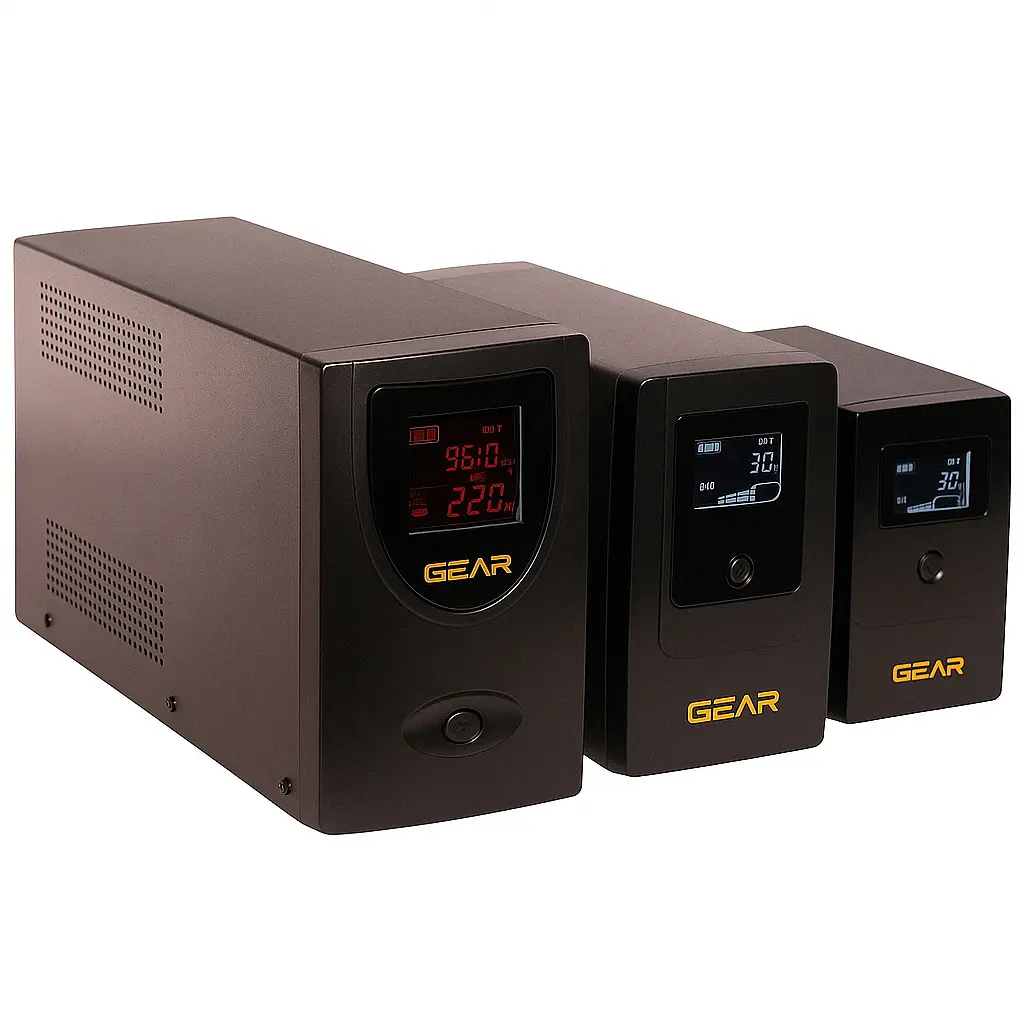 Пристрій безперебійного живлення GEAR GU-1000PLCD - фото 4