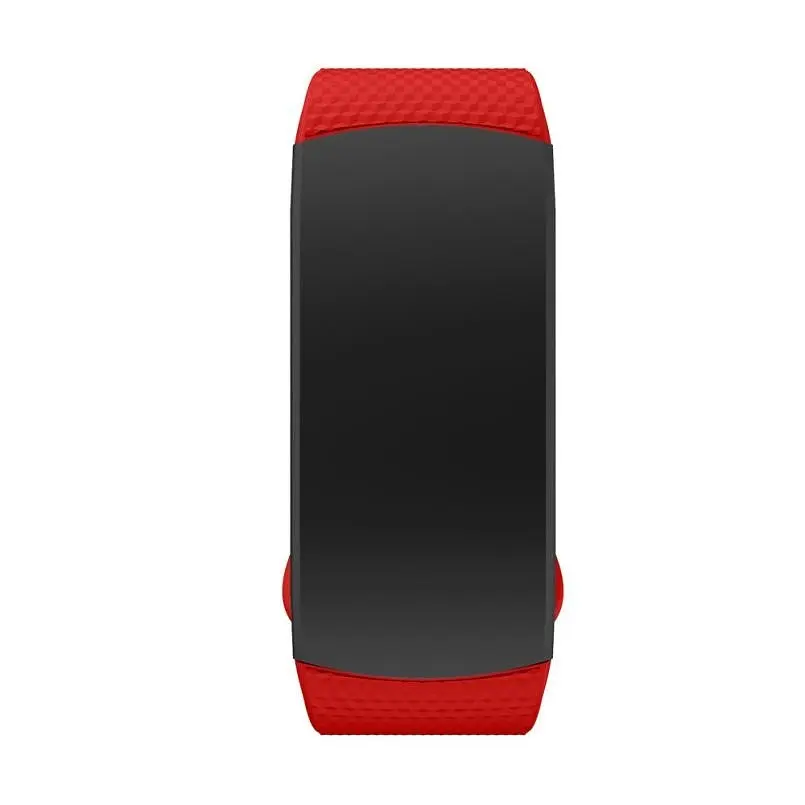 Силиконовый ремешок Primo для фитнеса браслета Samsung Gear Fit 2/Fit 2 Pro (SM-R360/R365) Red L - фото 3