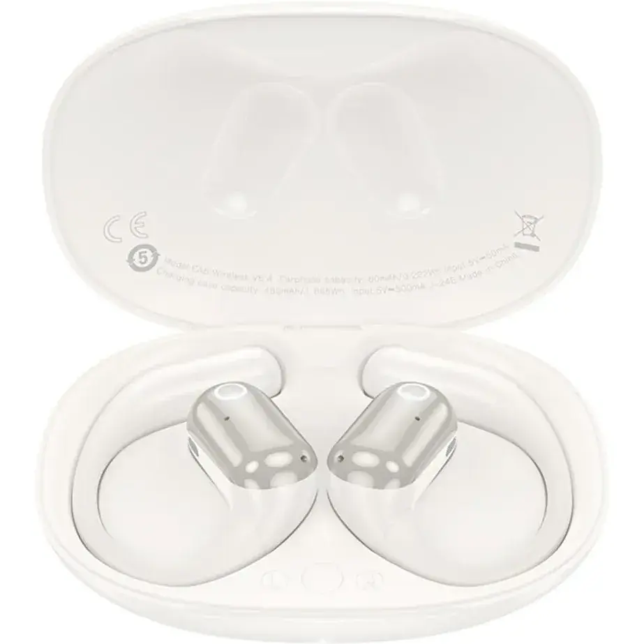 Наушники Hoco EA6 Melody open true wireless BT headset Milky White - фото 3