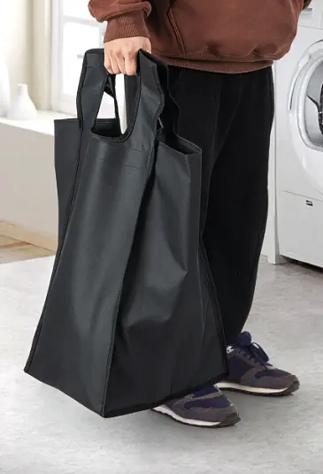 Кошик для білизни Costway Nordi 58 л в стилі Loft чорний - фото 9